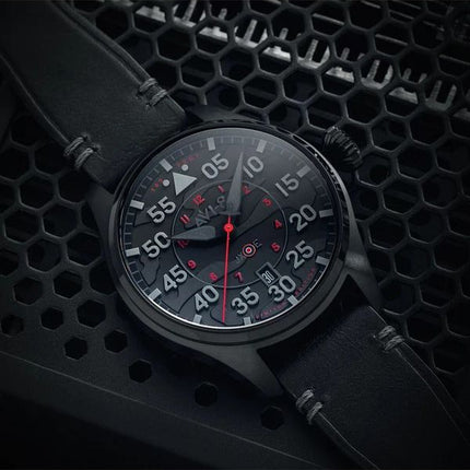 AVI-8 Hawker Hurricane Clowes automatische Night Reaper Limited Edition Night Shadow schwarzes Zifferblatt AV-4097-05 Herrenuhr
