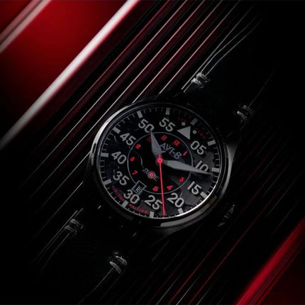 AVI-8 Hawker Hurricane Clowes automatische Night Reaper Limited Edition Night Shadow schwarzes Zifferblatt AV-4097-05 Herrenuhr