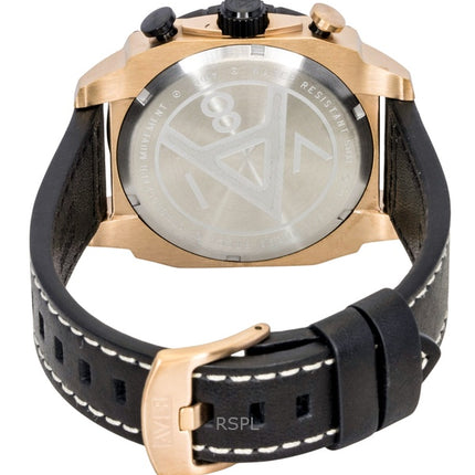 AVI-8 Hawker Hunter Atlas Dual Time Chronograph Jet Black Dial Quartz AV-4100-06 Herrenuhr