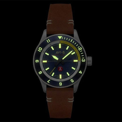 AVI-8 Flyboy Tuskegee Airmen Meca-Quartz Limited Edition Lucera Blaues Zifferblatt AV-4103-02 Herrenuhr mit zusätzlichem Armband