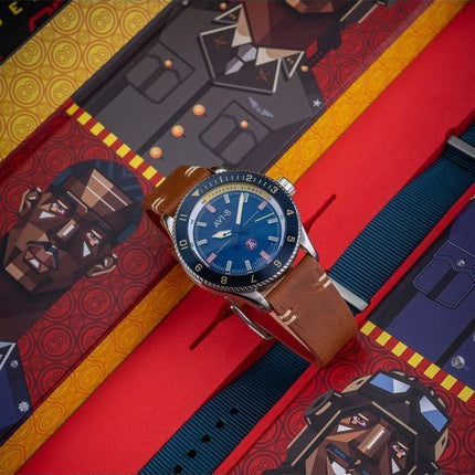 AVI-8 Flyboy Tuskegee Airmen Meca-Quartz Limited Edition Lucera Blaues Zifferblatt AV-4103-02 Herrenuhr mit zusätzlichem Armband