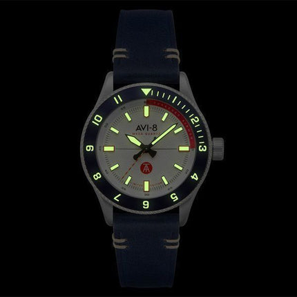 AVI-8 Flyboy Tuskegee Airmen Meca-Quartz Limited Edition Torretto Silberzifferblatt AV-4103-03 Herrenuhr mit zusätzlichem Armban