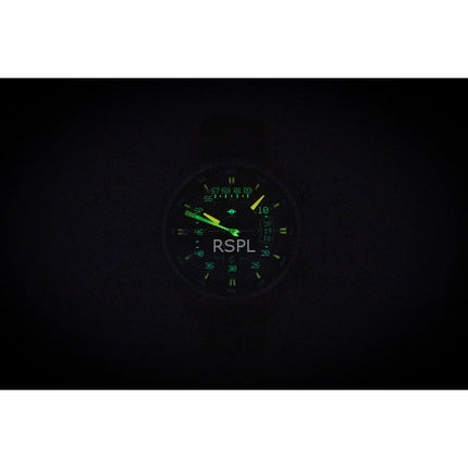 AVI-8 Hawker Harrier HUD Kautschuk- und Lederarmband Farbverlauf Orange Zifferblatt Automatik AV-4117-03 Herrenuhr