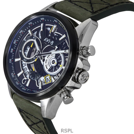 AVI-8 Hawker Harrier Matador Chronograph Viper Grünes Zifferblatt Quarz AV-4125-04 Herrenuhr