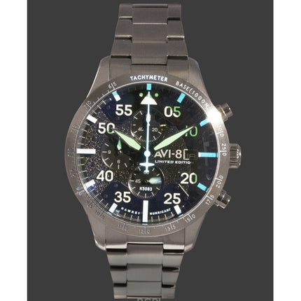 AVI-8 Hawker Hurricane Chronograph 90th Anniversary Limited Edition Hangar Grey Dial Quartz AV-4130-44 Herrenuhr