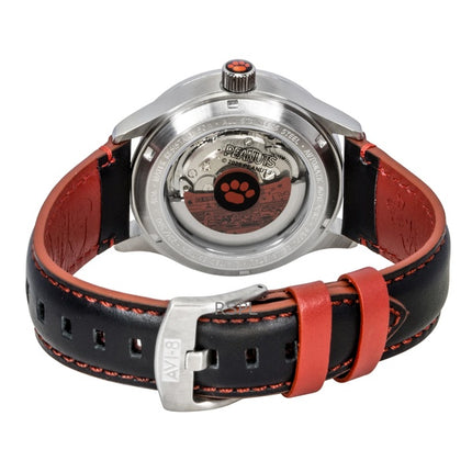 AVI-8 Hawker Hurricane Kent GMT Limited Edition Doghouse Herrenuhr mit schwarzem und rotem Zifferblatt, Automatik, AV-4136-01
