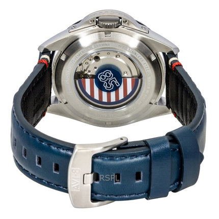 AVI-8 P-51 Mustang Hitchcock 85th Anniversary Limited Edition Silbernes Zifferblatt Automatik AV-4146-01 Herrenuhr