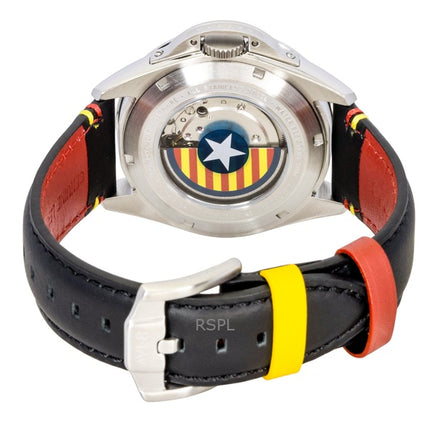 AVI-8 P-51 Mustang Patriot Automatikuhr zum 85. Jahrestag der Tuskegee Airmen, limitierte Auflage, schwarzes Zifferblatt, AV-4148-01, Herrenuhr