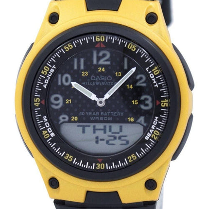 Casio Illuminator Welt Zeit Analog Digital AW-80-9BV AW80-9BV Herrenuhr