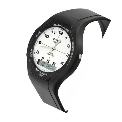 Generalüberholte Casio Analog-Digital-Dualzeituhr AW-90H-7BVDF AW90H-7BVDF Herrenuhr