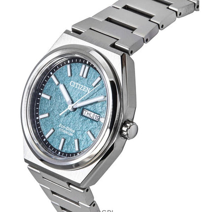 Citizen Zenshin Super Titanium Grünes Zifferblatt Eco-Drive AW0130-85X 100M Herrenuhr