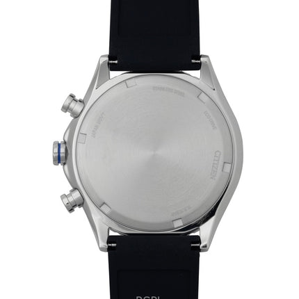 Citizen Eco-Drive Herrenuhr mit Lederarmband, blauem Zifferblatt, Modell AW0151-00L, wasserdicht bis 100 m