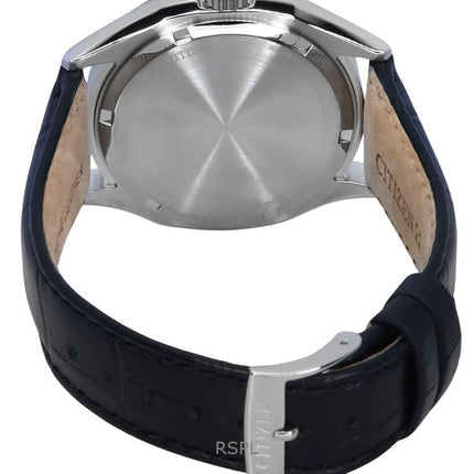 Citizen Eco-Drive Lederarmband schwarzes Zifferblatt AW1750-18E 100M Herrenuhr