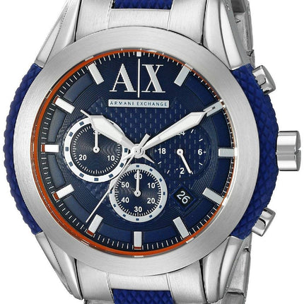 Armani Exchange Quarz Chronograph blau Zifferblatt AX1386 Herrenuhr