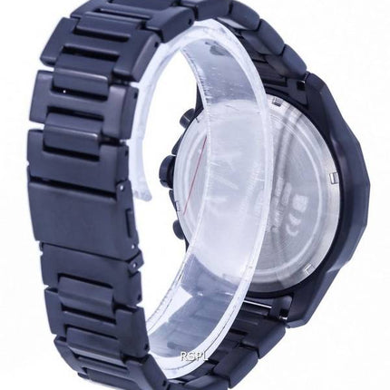 Armani Exchange Chronograph Edelstahl schwarzes Zifferblatt Quarz AX1722 Herrenuhr