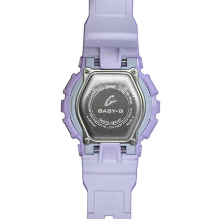 Casio Baby-G Analog-Digital Damenuhr mit Kunstharzarmband, lila Zifferblatt, Quarzwerk, BA-110MC-6A, wasserdicht bis 100 m