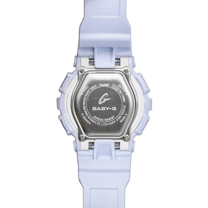 Casio Baby-G Analog-Digital Damenuhr mit Kunstharzarmband, weißem Zifferblatt, Quarzwerk, BA-110MC-7A, wasserdicht bis 100 m
