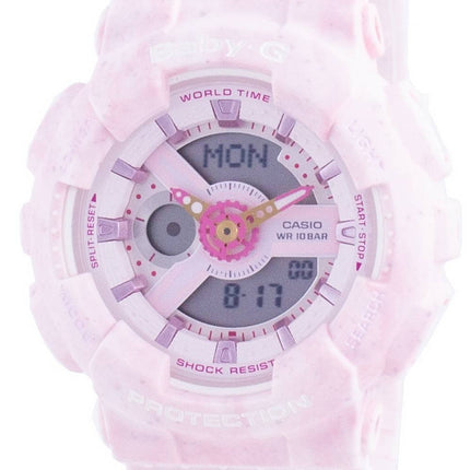 Casio Baby-G Weltzeit stoßfest BA-110PI-4A BA110PI-4 100M Damenuhr