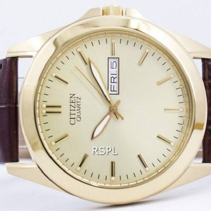 Citizen Quartz Gold Ton Analog BF0582-01 P Herrenuhr
