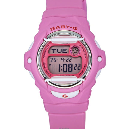 Casio Baby-G Digital Rosa Harzarmband Quarz BG-169CH-4 200M Damenuhr