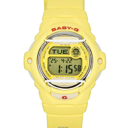 Casio Baby-G Digital Gelbes Harzarmband Quarz BG-169CH-9 200M Damenuhr