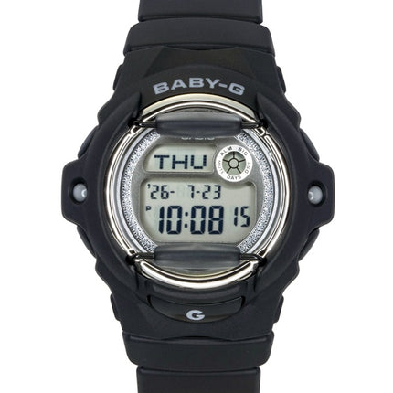 Casio Baby-G Digitaluhr mit Kunstharzarmband, Quarzwerk, BG-169KB-1, wasserdicht bis 200 m, Damenuhr