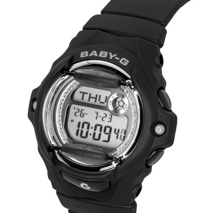 Casio Baby-G Digitaluhr mit Kunstharzarmband, Quarzwerk, BG-169KB-1, wasserdicht bis 200 m, Damenuhr