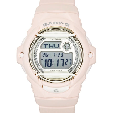 Casio Baby-G Digitaluhr mit Kunstharzarmband, Quarzwerk, BG-169KB-4, wasserdicht bis 200 m, Damenuhr