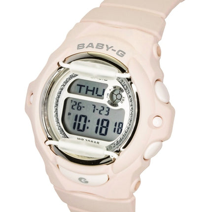 Casio Baby-G Digitaluhr mit Kunstharzarmband, Quarzwerk, BG-169KB-4, wasserdicht bis 200 m, Damenuhr