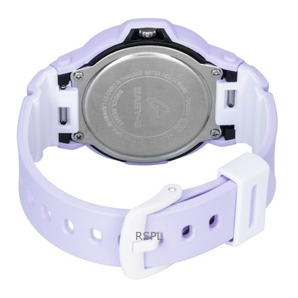 Casio Baby-G Analog-Damenuhr mit Kunstharzarmband, lila Zifferblatt, Quarzwerk, BGA-10D-6A, wasserdicht bis 100 m