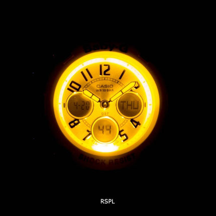 Casio Baby-G analoge digitale Welt Zeit BGA-110-7 b Damenuhr