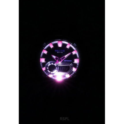 Casio Baby-G Analog-Digital-Harzarmband schwarzes Zifferblatt Quarz BGA-280DN-1A 100M Damenuhr