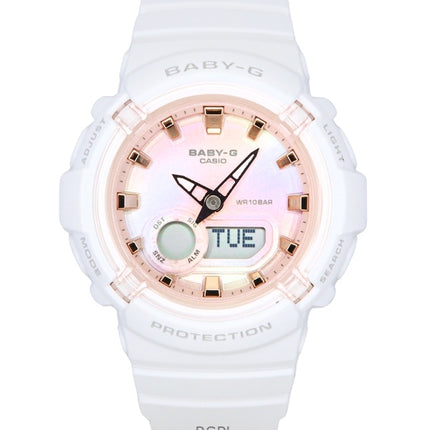 Casio Baby-G Analog-Digital-Harzarmband Mehrfarbiges Zifferblatt Quarz BGA-280TD-7A 100M Damenuhr