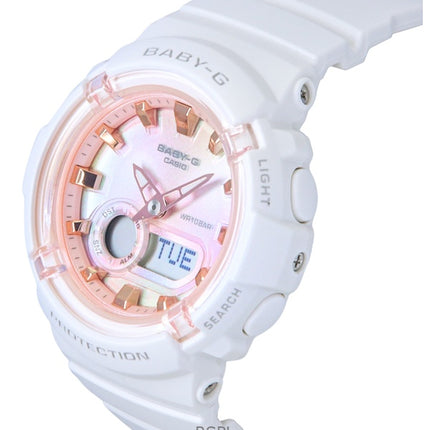 Casio Baby-G Analog-Digital-Harzarmband Mehrfarbiges Zifferblatt Quarz BGA-280TD-7A 100M Damenuhr