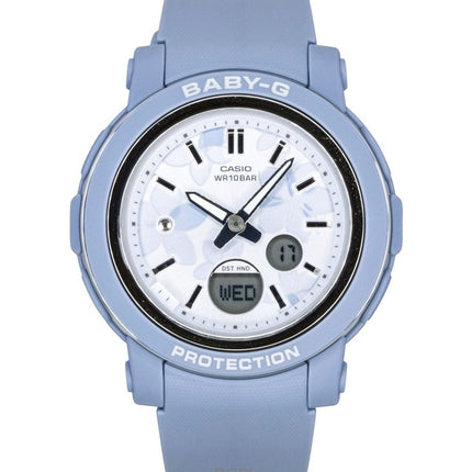 Casio Baby-G Analog-Digital Damenuhr mit Harzarmband, mehrfarbigem Zifferblatt, Quarzwerk, BGA-290FL-2A, wasserdicht bis 100 m