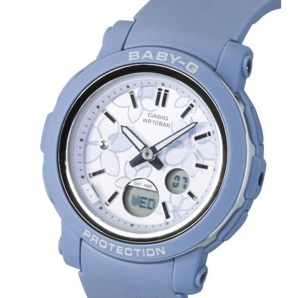 Casio Baby-G Analog-Digital Damenuhr mit Harzarmband, mehrfarbigem Zifferblatt, Quarzwerk, BGA-290FL-2A, wasserdicht bis 100 m