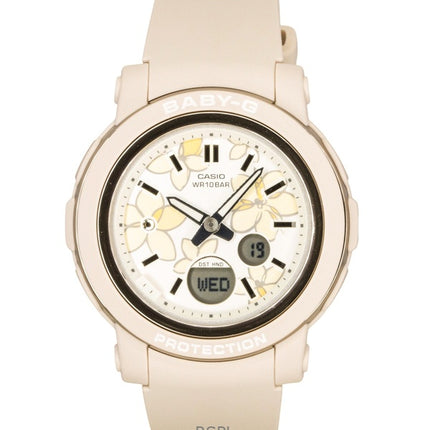 Casio Baby-G Analog-Digital Damenuhr mit Harzarmband, mehrfarbigem Zifferblatt, Quarzwerk, BGA-290FL-4A, wasserdicht bis 100 m
