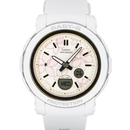 Casio Baby-G Analog-Digital Damenuhr mit Harzarmband, mehrfarbigem Zifferblatt, Quarzwerk, BGA-290FL-7A, wasserdicht bis 100 m
