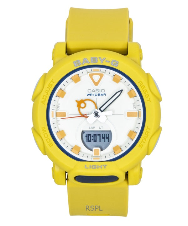 Casio Baby-G Analog-Digital-Harzarmband Weißes Zifferblatt Quarz BGA-310RP-9A 100M Damenuhr