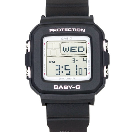 Casio Baby-G Plus Digitaluhr mit Kunstharzarmband, Quarzwerk, BGD-10KH-1, wasserdicht bis 100 m, Damenuhr mit Silikonhalterung