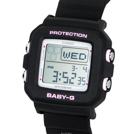 Casio Baby-G Plus Digitaluhr mit Kunstharzarmband, Quarzwerk, BGD-10KH-1, wasserdicht bis 100 m, Damenuhr mit Silikonhalterung