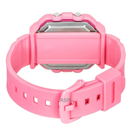 Casio Baby-G Digitaluhr mit rosa Harzarmband, Quarzwerk, BGD-10KH-4, wasserdicht bis 100 m, Damenuhr