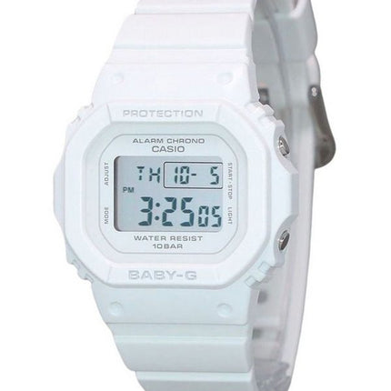 Casio Baby-G Digital Quarzuhr mit weißem Harzarmband BGD-565U-7 100M Damenuhr