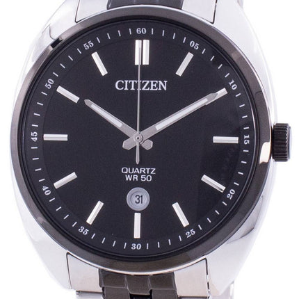 Citizen Black Dial Edelstahl Quarz BI5098-58E Herrenuhr