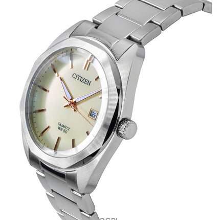 Citizen Edelstahl Elfenbein Zifferblatt Quarz BI5110-54B Herrenuhr