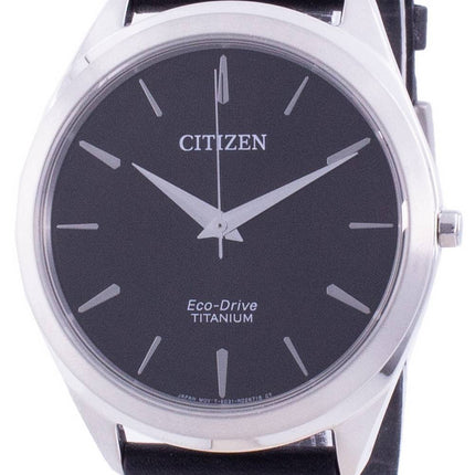Citizen Black Dial Lederarmband Eco-Drive BJ6520-15E Herrenuhr