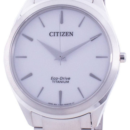 Citizen White Dial Titanarmband Eco-Drive BJ6520-82A Herrenuhr