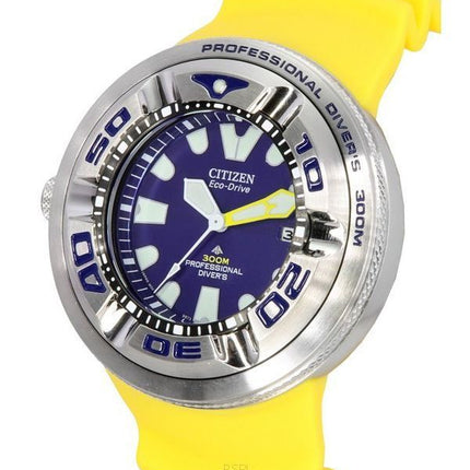 Citizen Promaster Dive Ecozilla Professional Eco-Drive blaues Zifferblatt Taucheruhr BJ8058-06L 300M Herrenuhr mit zusÃ¤tzlichem