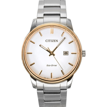 Citizen Eco-Drive Edelstahl weißes Zifferblatt BM6979-74A Herrenuhr