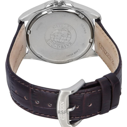 Citizen Eco-Drive Lederarmband blaues Zifferblatt BM7108-22L 100M Herrenuhr